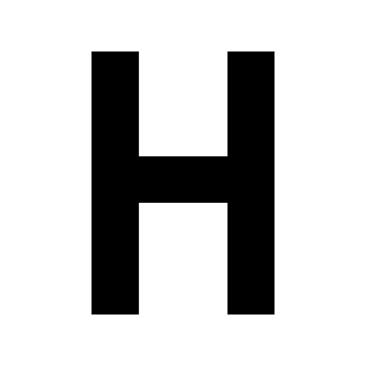glyph neue style h icon