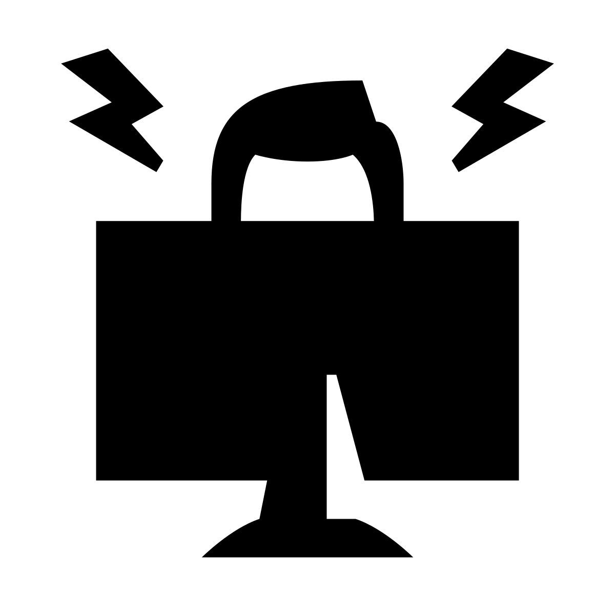 glyph neue style hard working icon