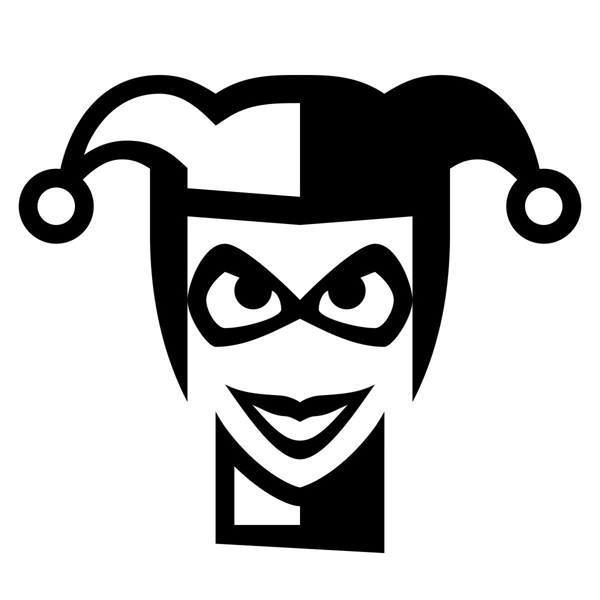 glyph neue style 할리 퀸 dc icon