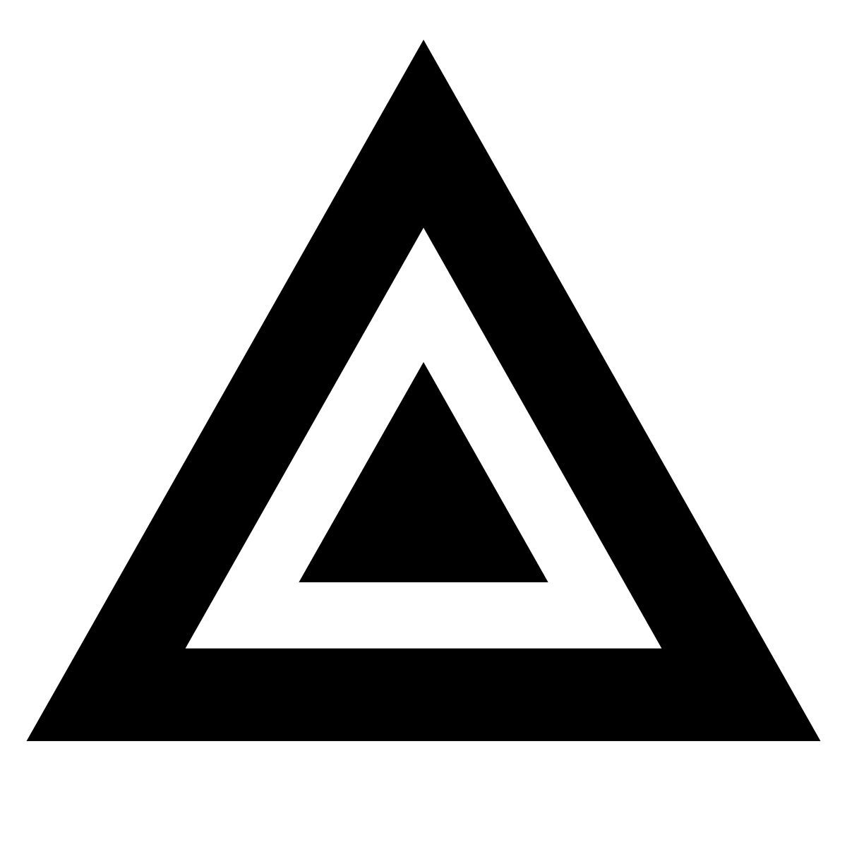 glyph neue style avertissement de danger clignotant icon