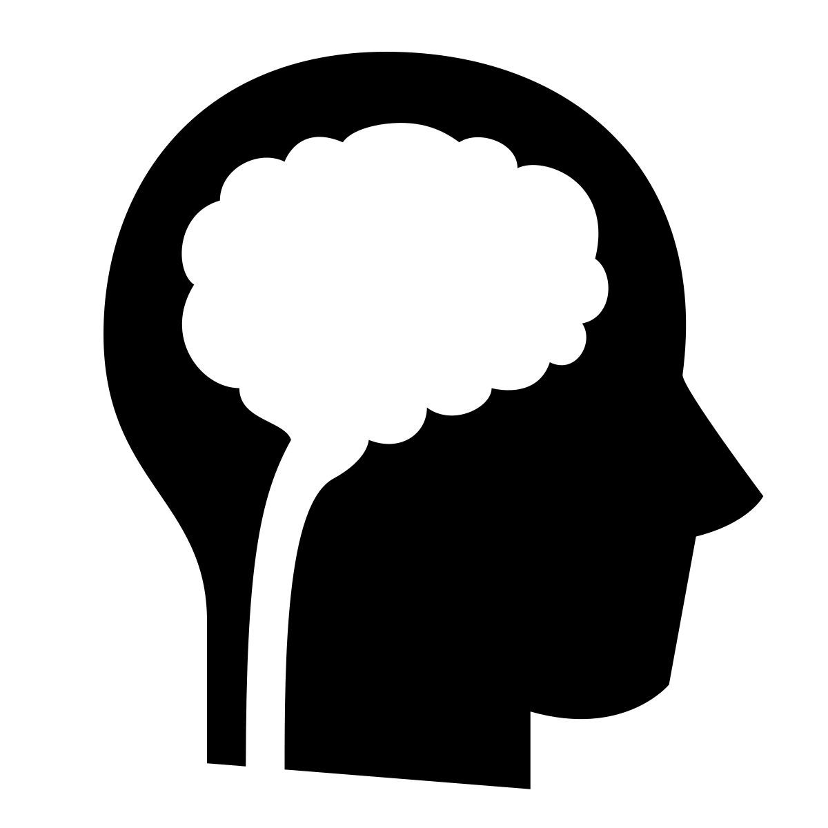 glyph neue style psicología icon