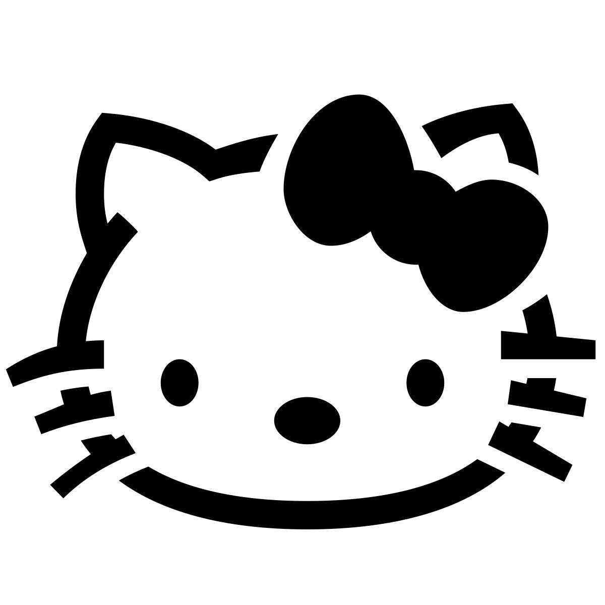 glyph neue style ciao kitty icon