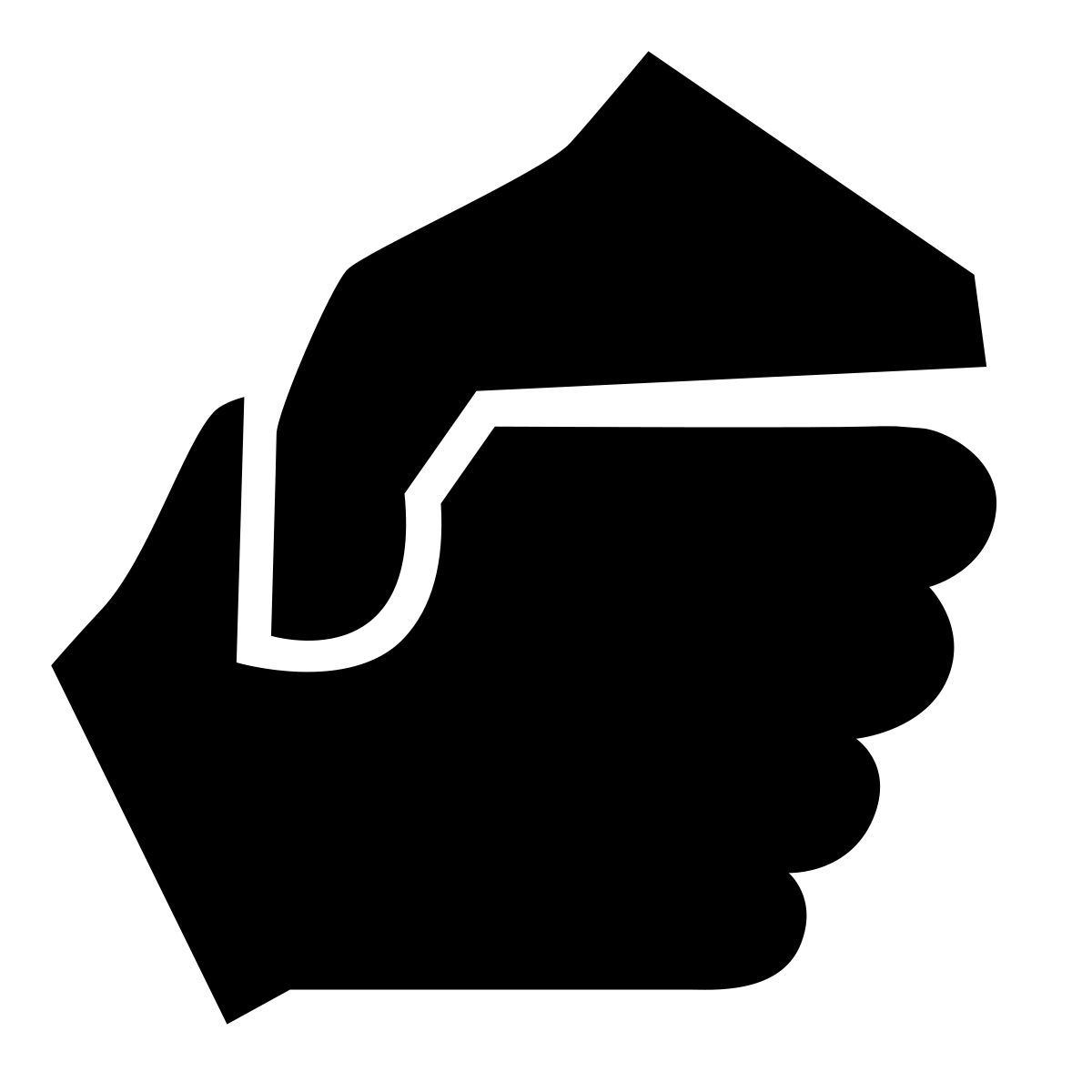 glyph neue style mano amiga icon