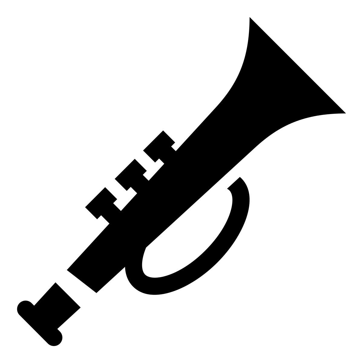 glyph neue style trompete icon