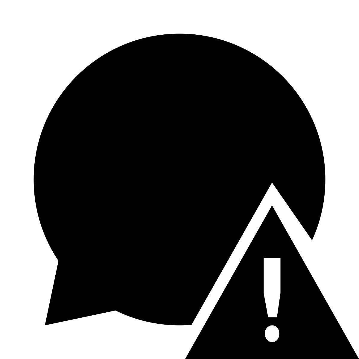 glyph neue style high priority message icon