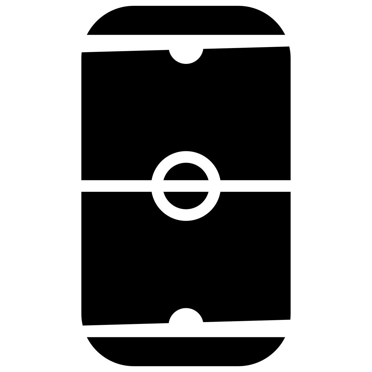 glyph neue style hockey field icon