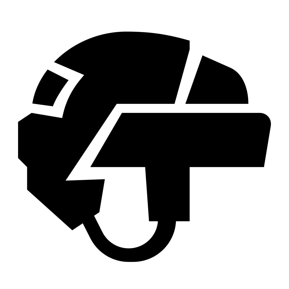 glyph neue style хоккейный шлем icon