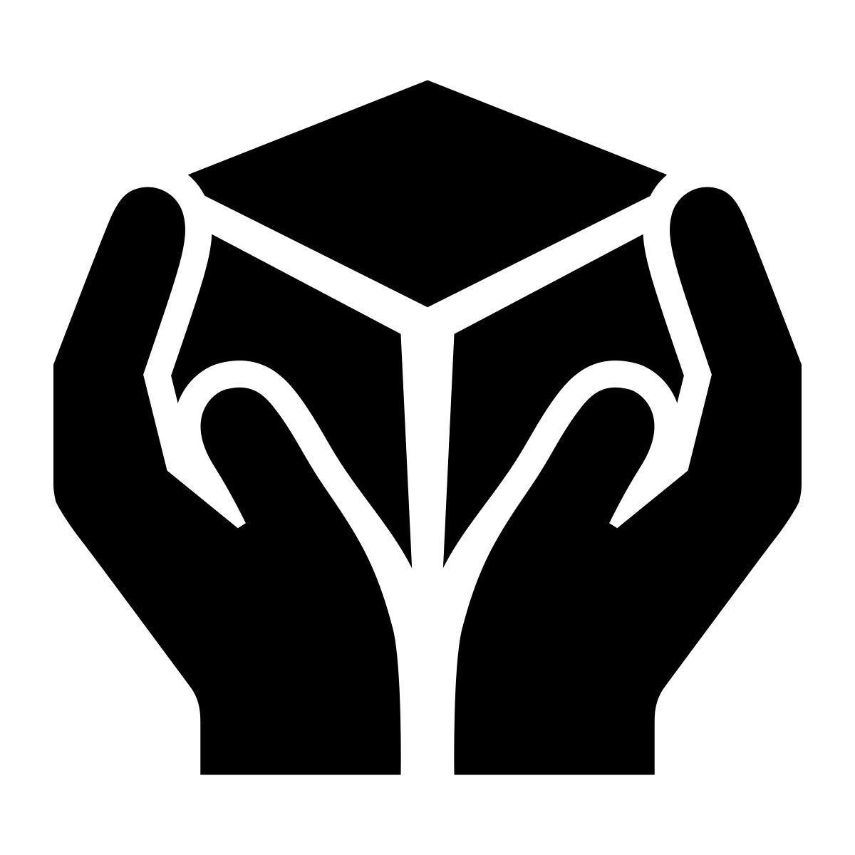 glyph neue style держать коробку icon