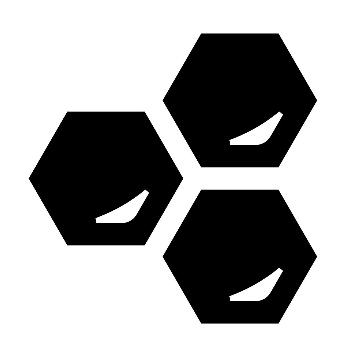 glyph neue style honeycombs icon