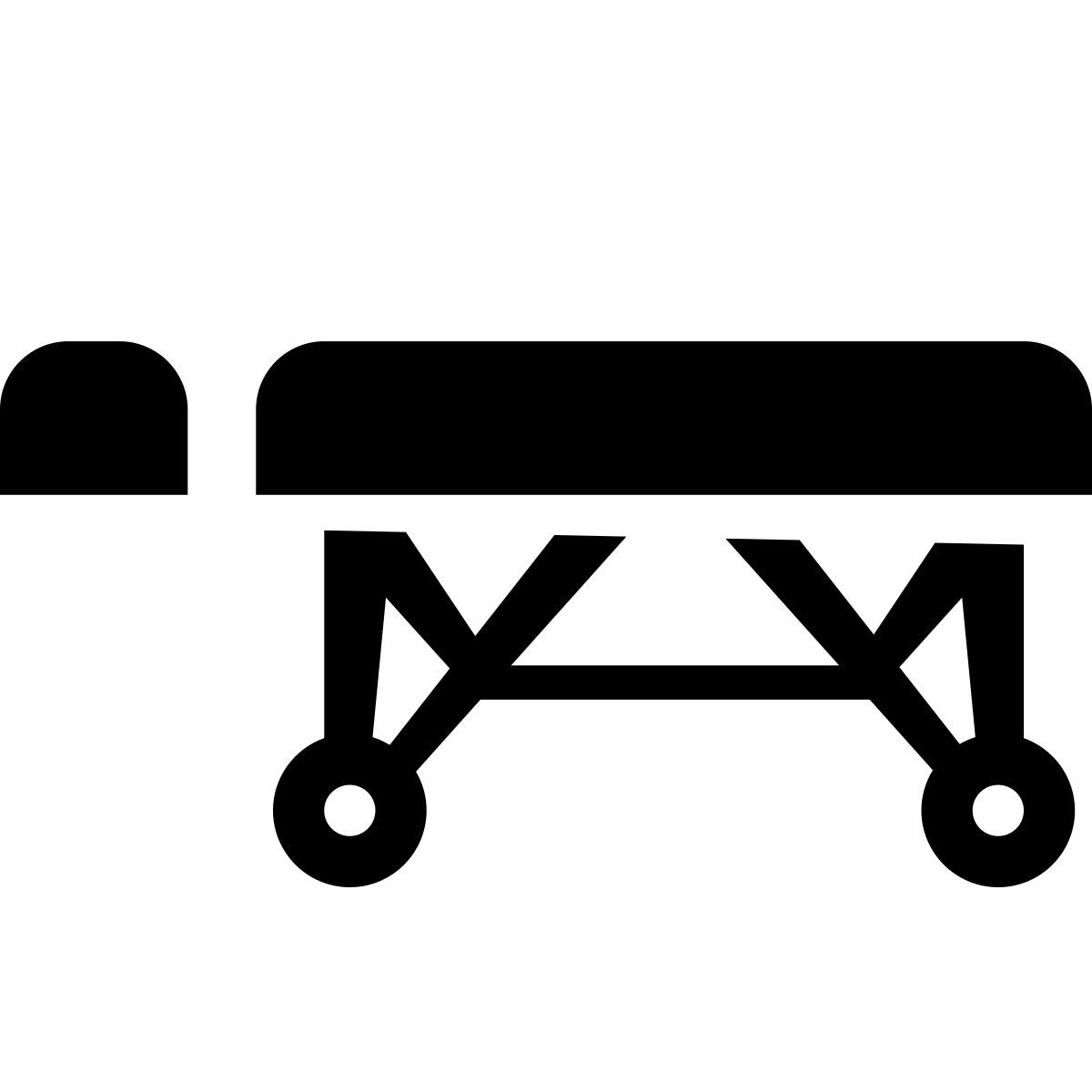 glyph neue style 병원 휠 침대 icon