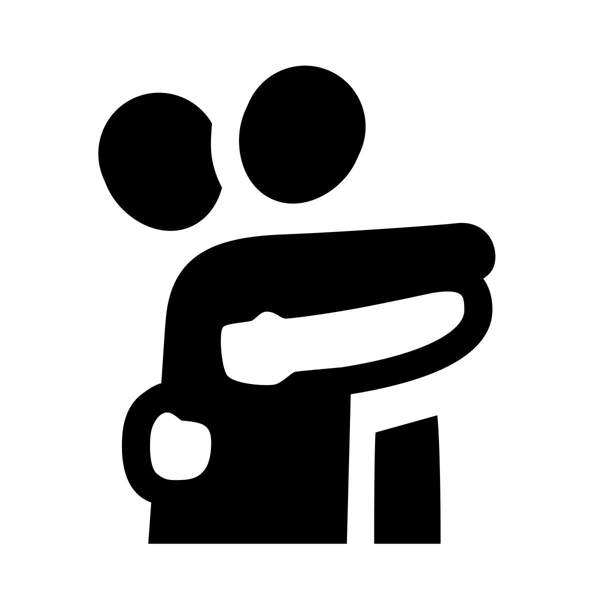 glyph neue style umarmung icon