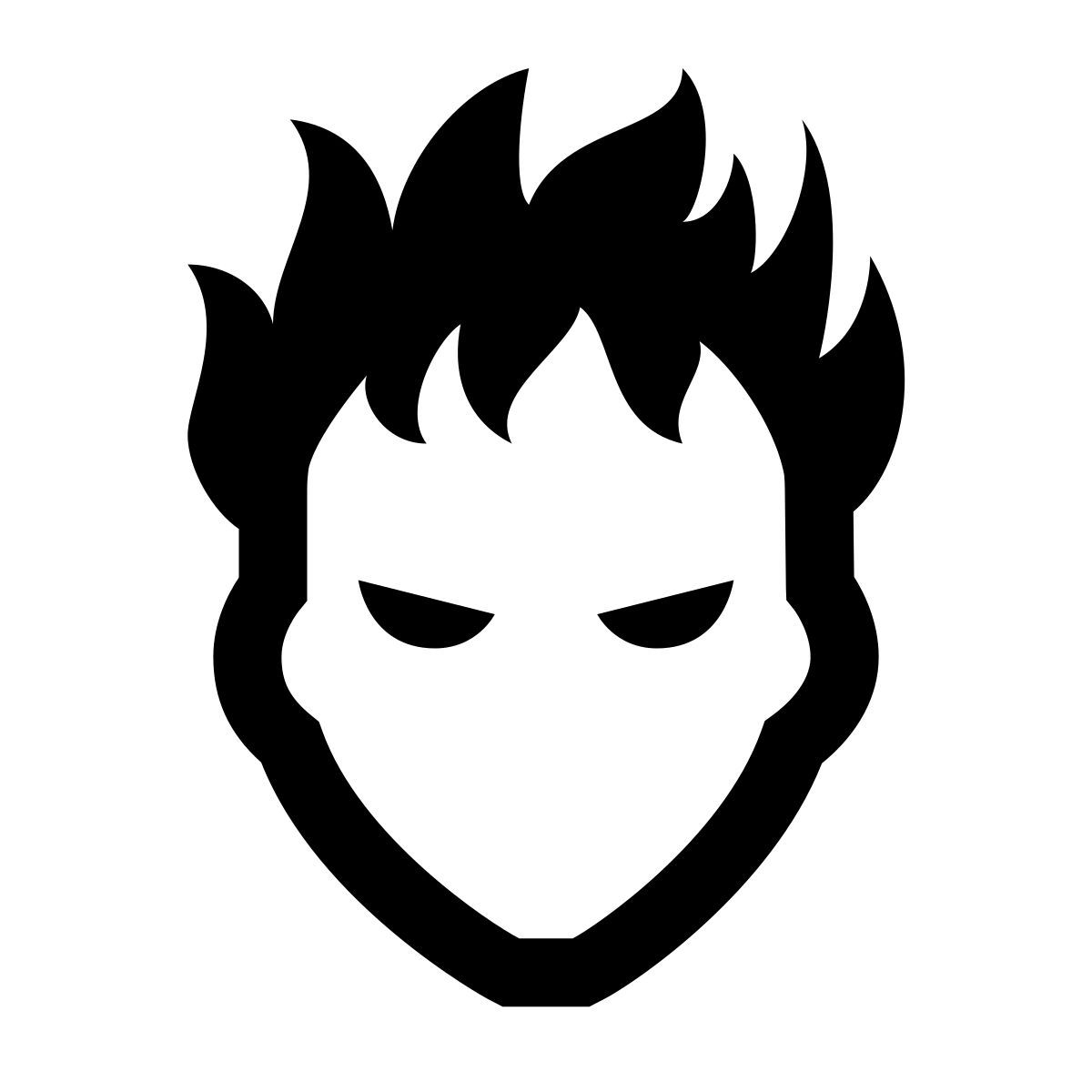 glyph neue style human torch icon