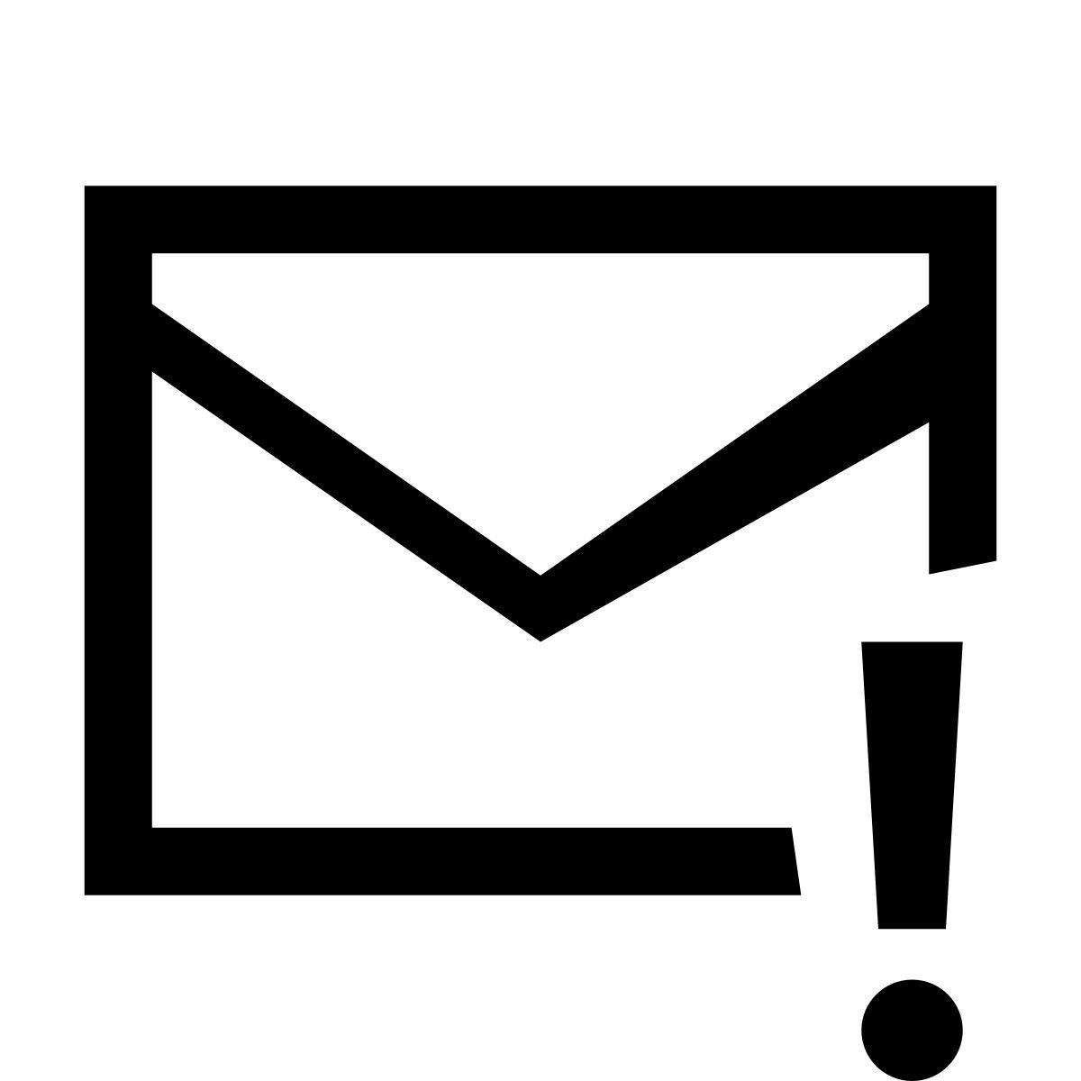 glyph neue style correo icon