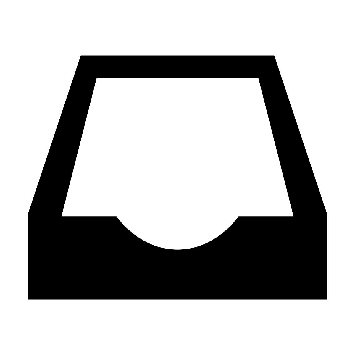 glyph neue style bandeja de entrada icon