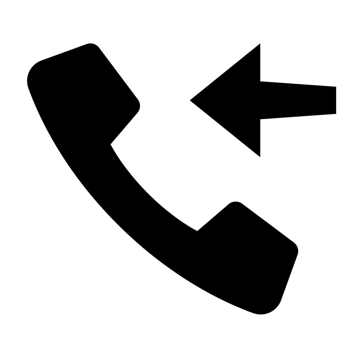 glyph neue style eingehender anruf icon
