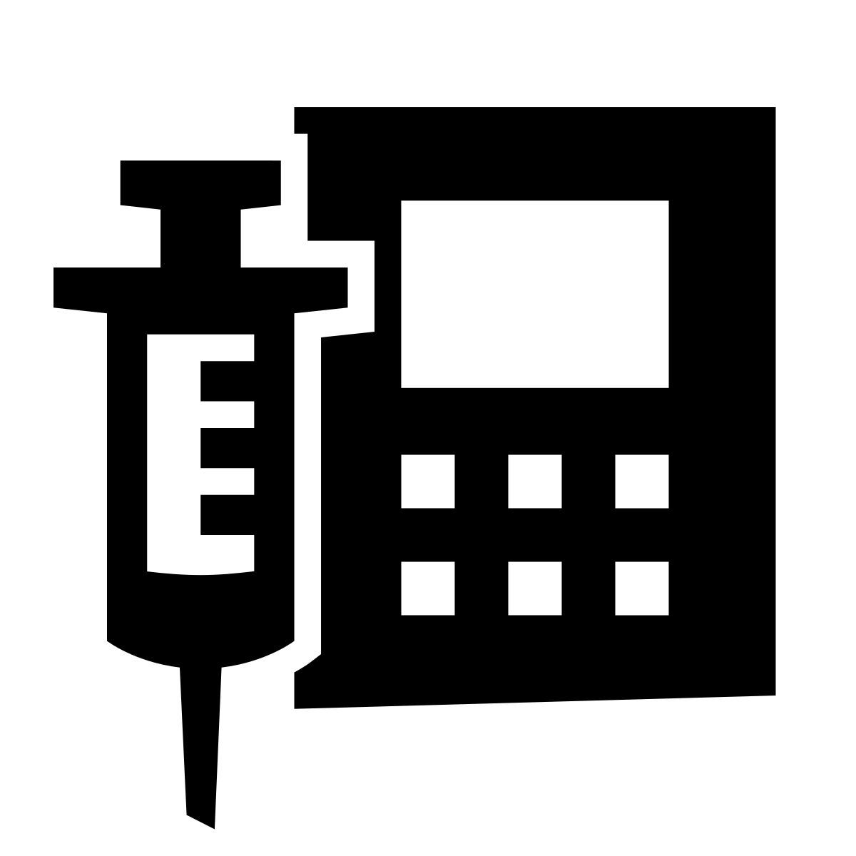 glyph neue style pompe di infusione icon