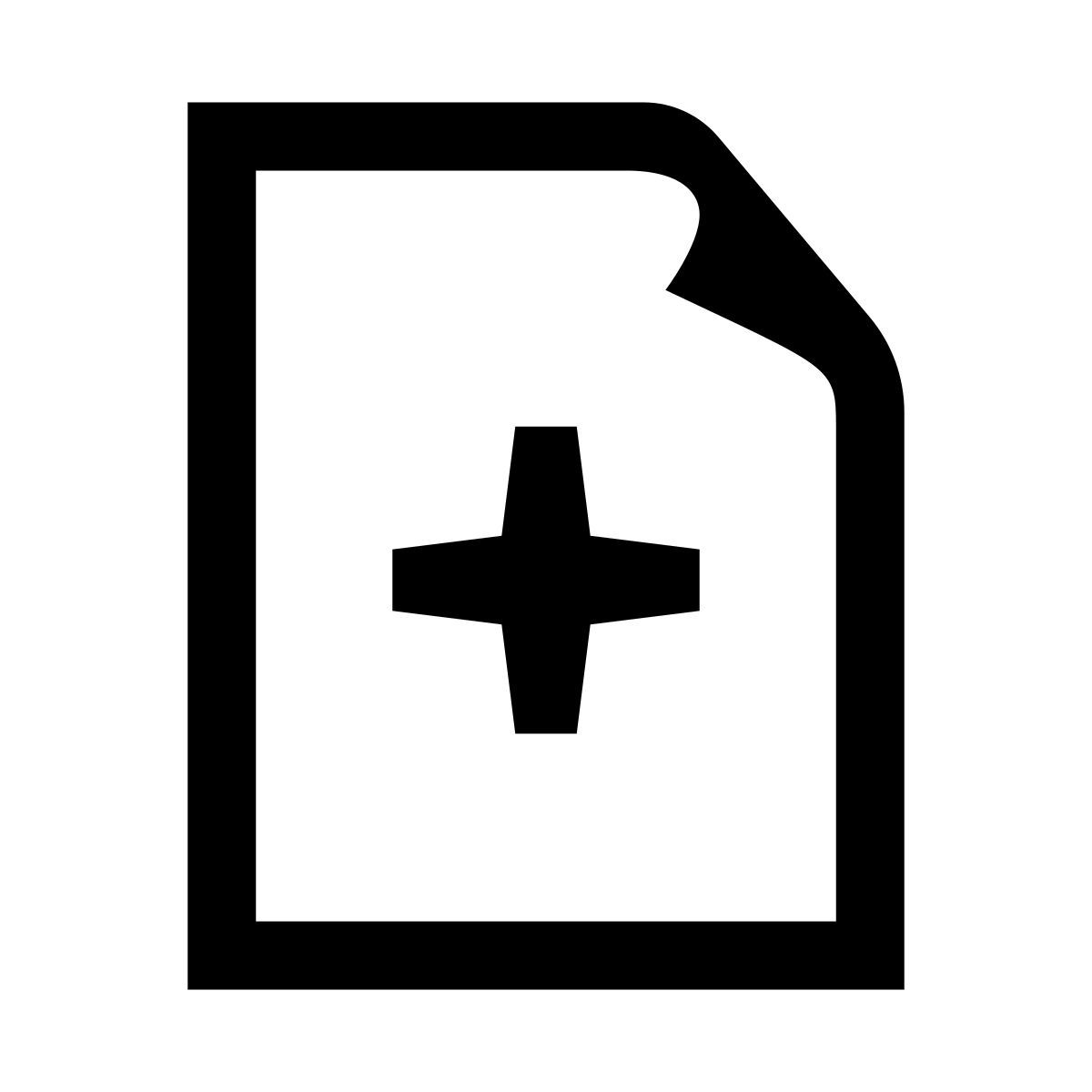 glyph neue style insert page icon
