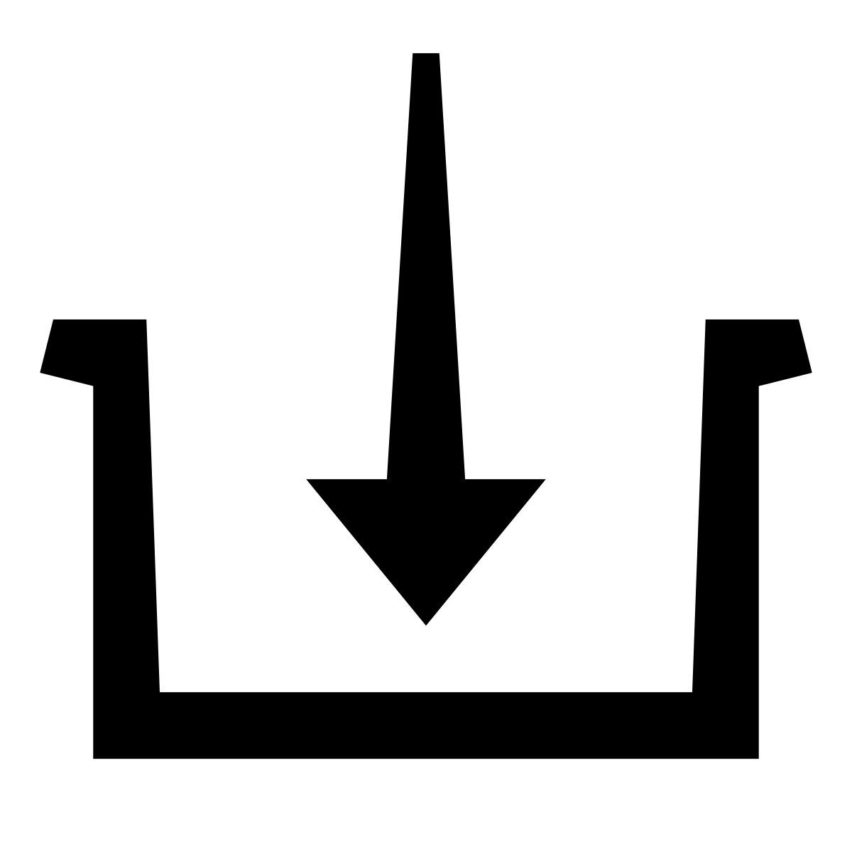 glyph neue style insert icon