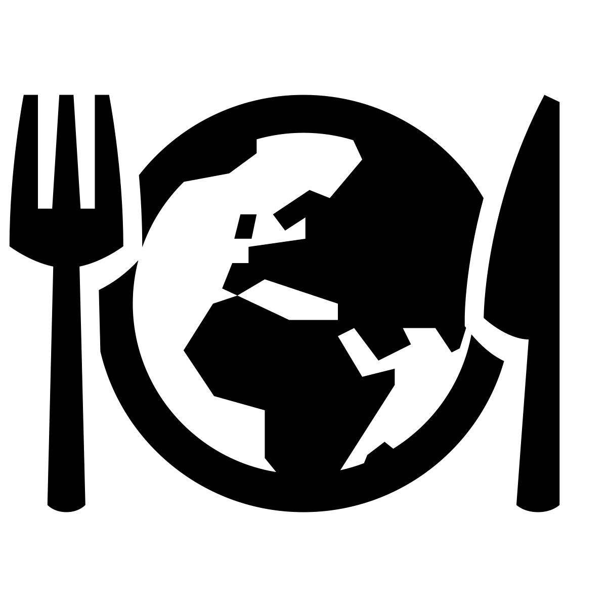 glyph neue style 국제 식품 icon