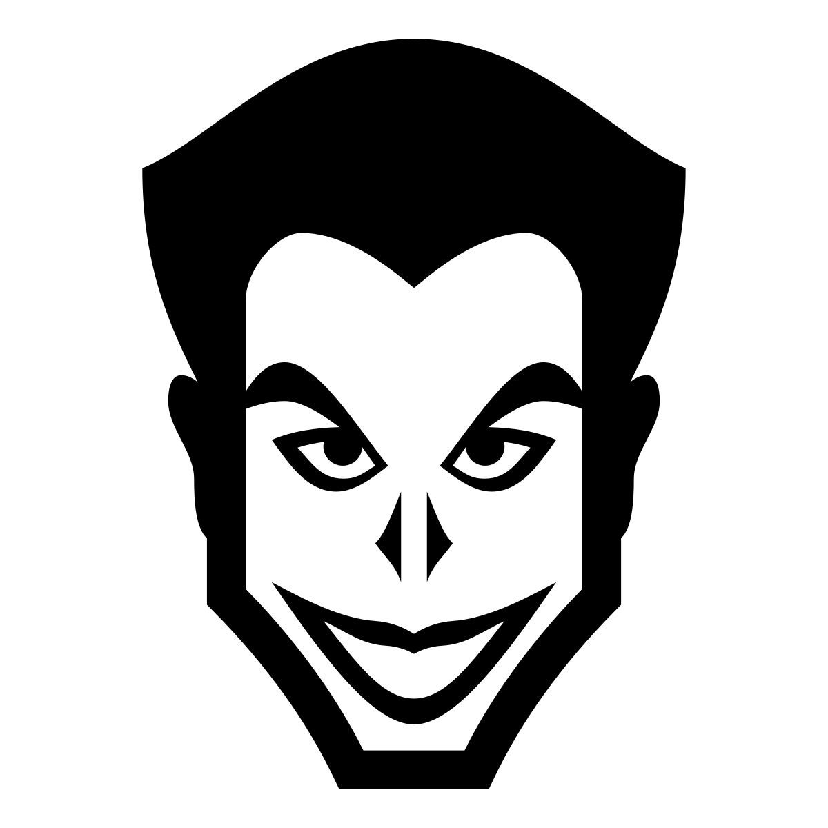 glyph neue style joker dc icon