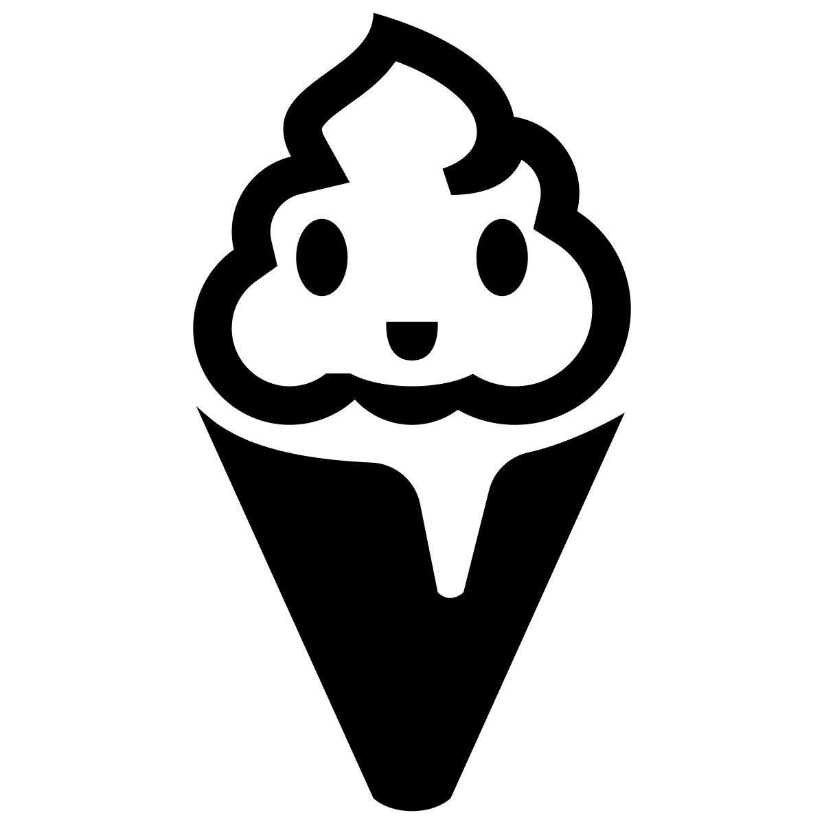 glyph neue style 卡哇伊冰淇淋 icon