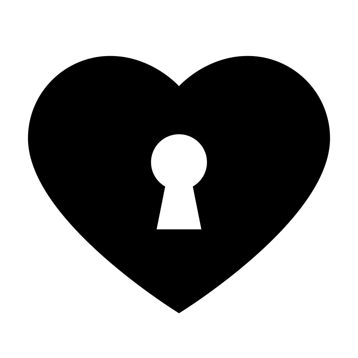 glyph neue style 心の鍵 icon