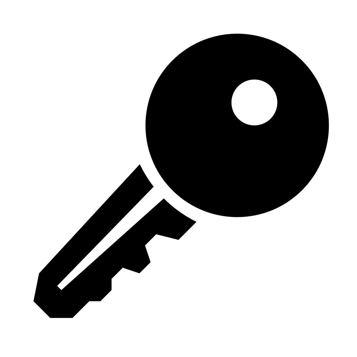 glyph neue style schlüssel icon