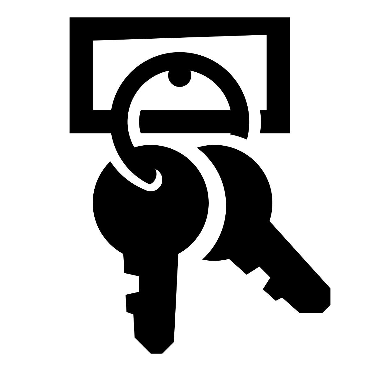 glyph neue style clés icon