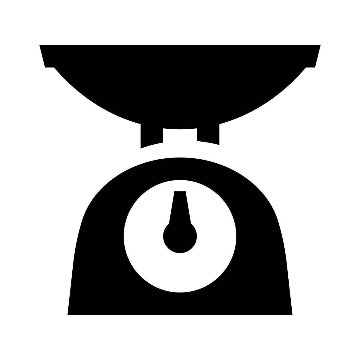 glyph neue style küchenwaage icon