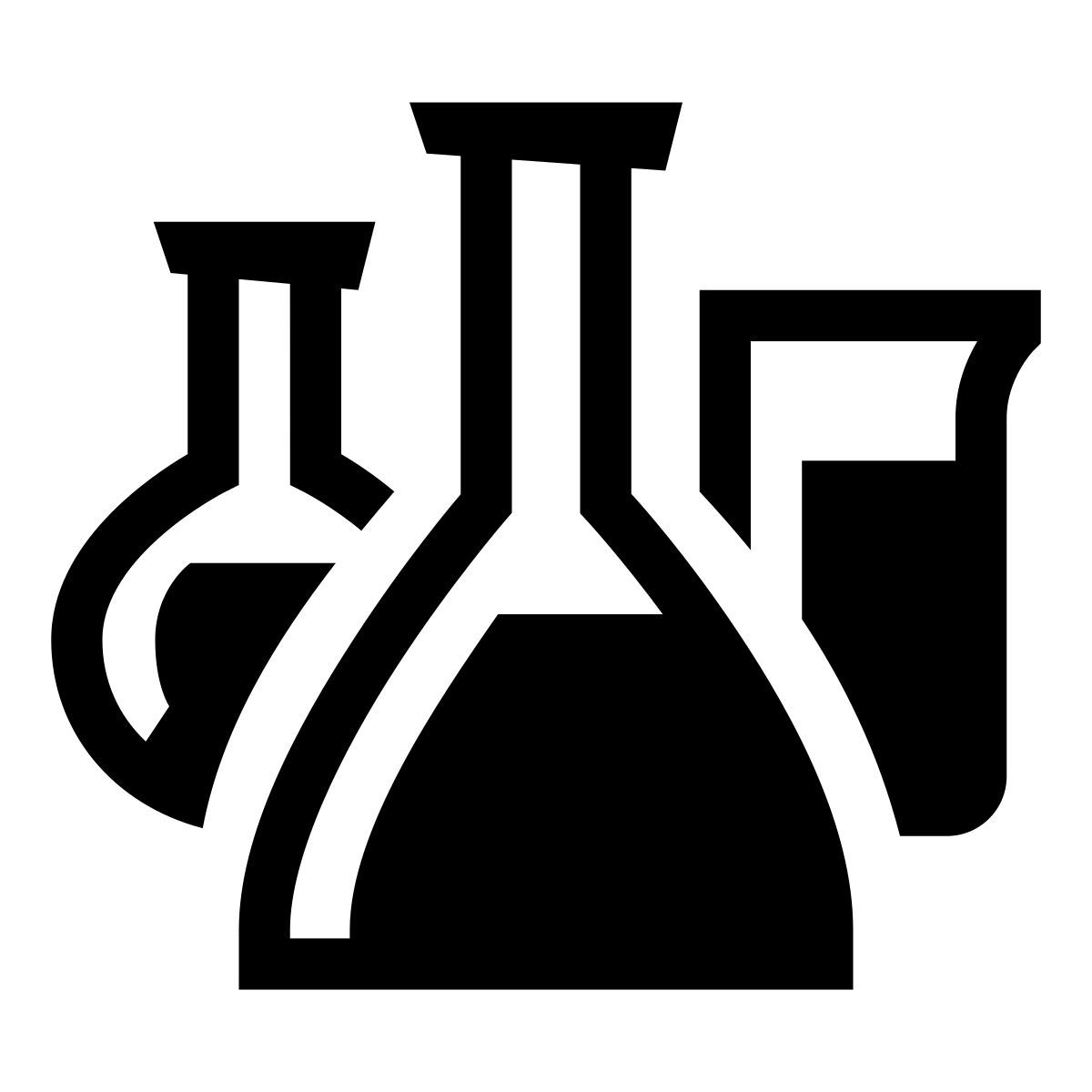 glyph neue style oggetti del laboratorio icon
