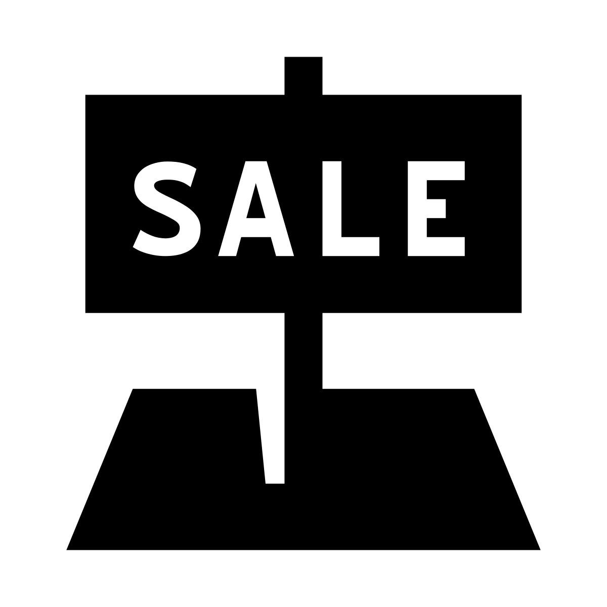 glyph neue style land sales icon
