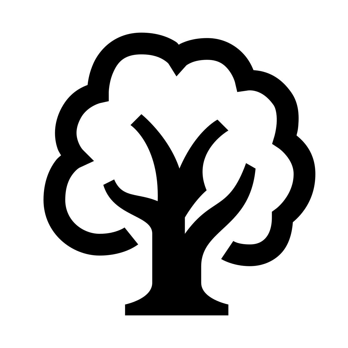 glyph neue style large tree icon