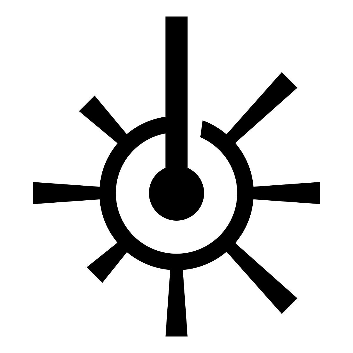 glyph neue style лазерный луч icon