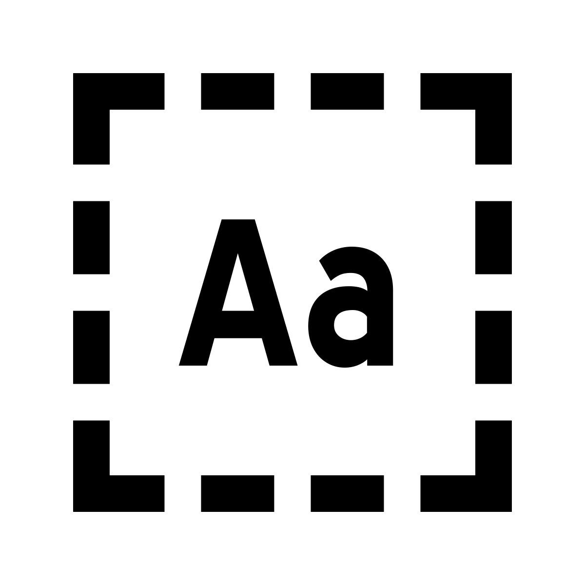 glyph neue style lasso ocr icon