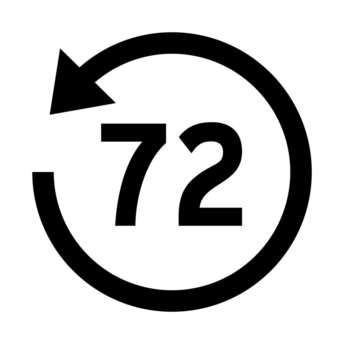 glyph neue style 마지막 72 시간 icon