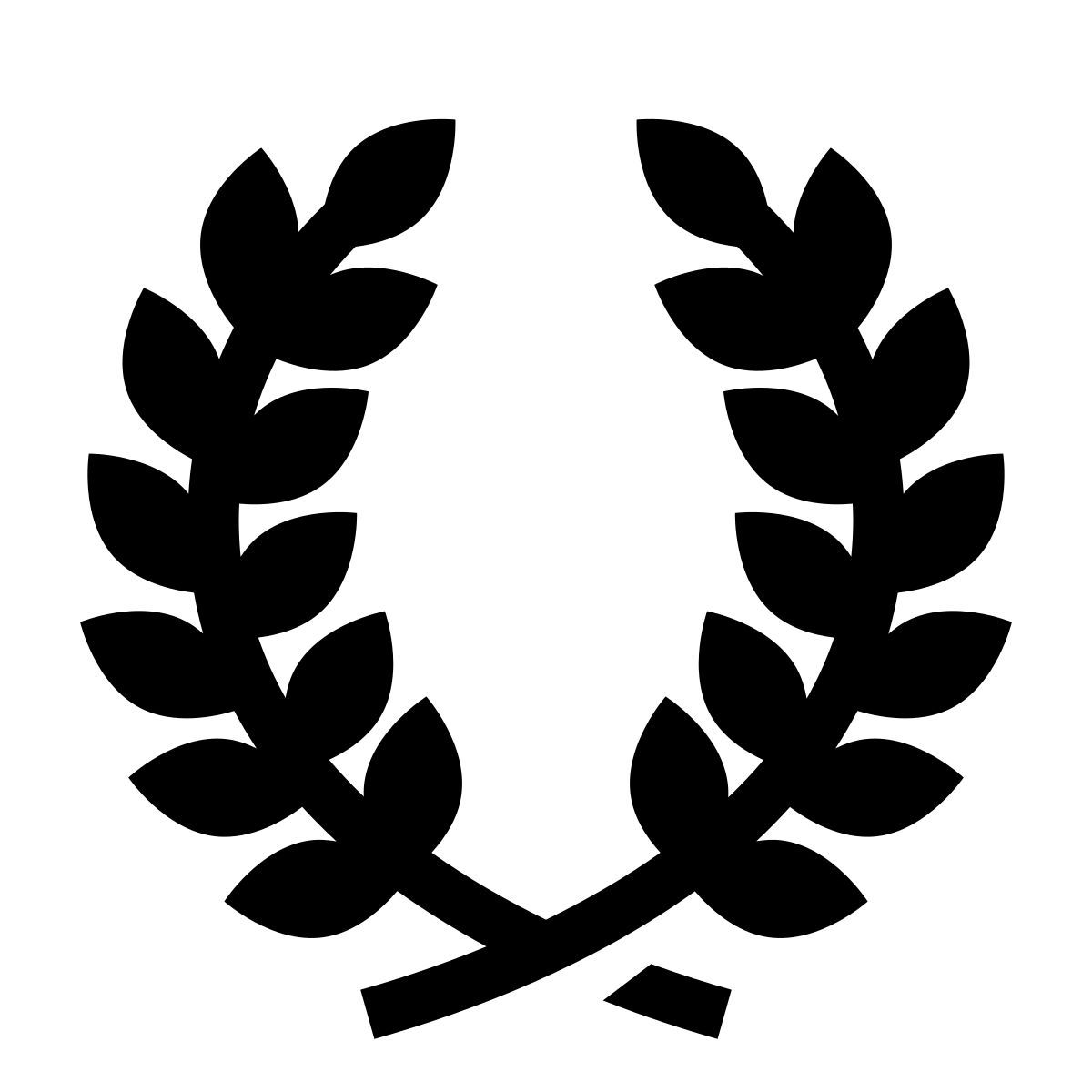 glyph neue style 로렐 화환 icon