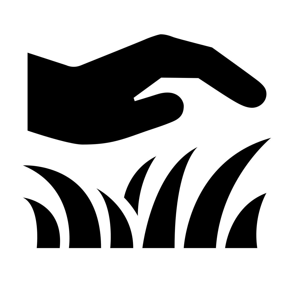 glyph neue style cuidado del césped icon