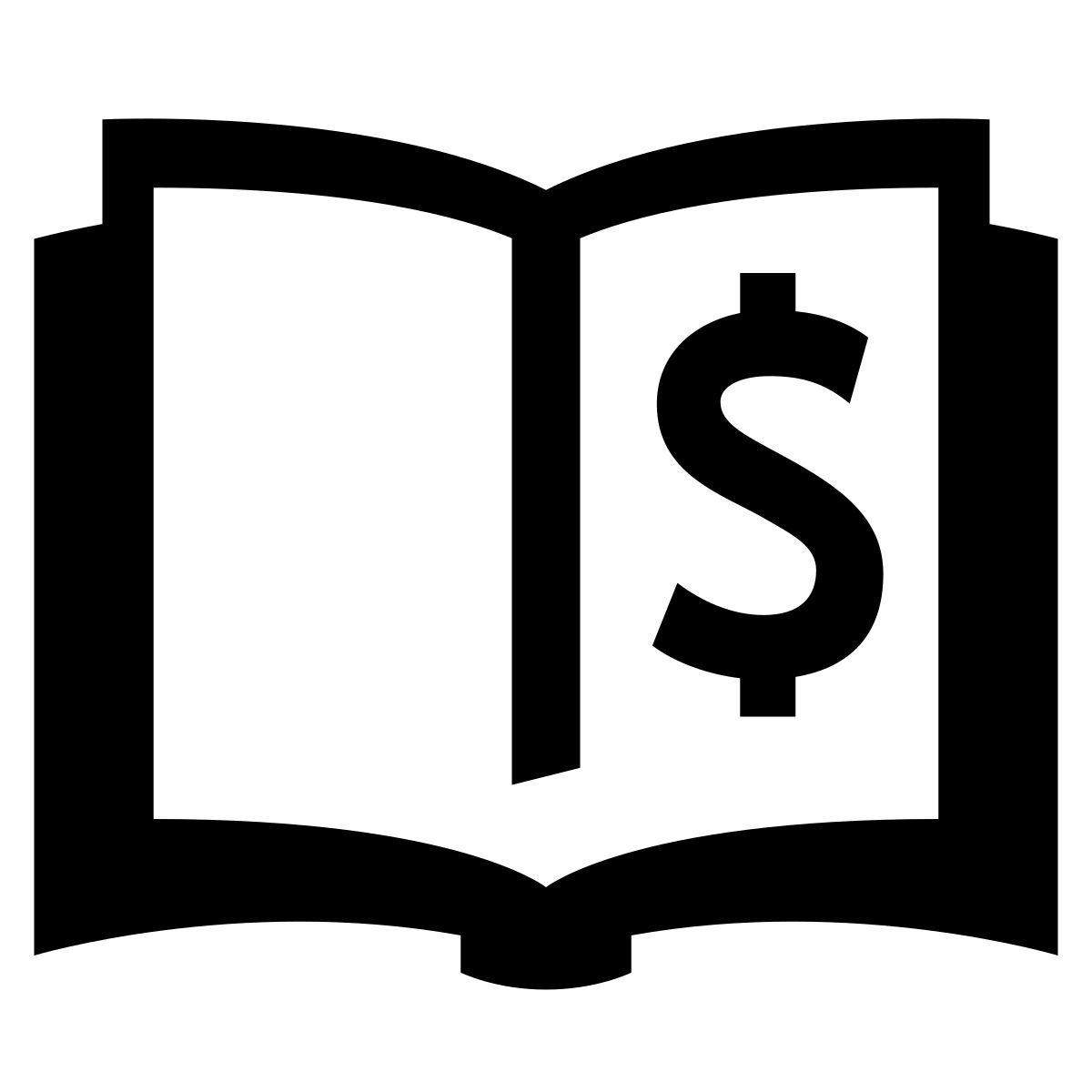 glyph neue style contabilità icon