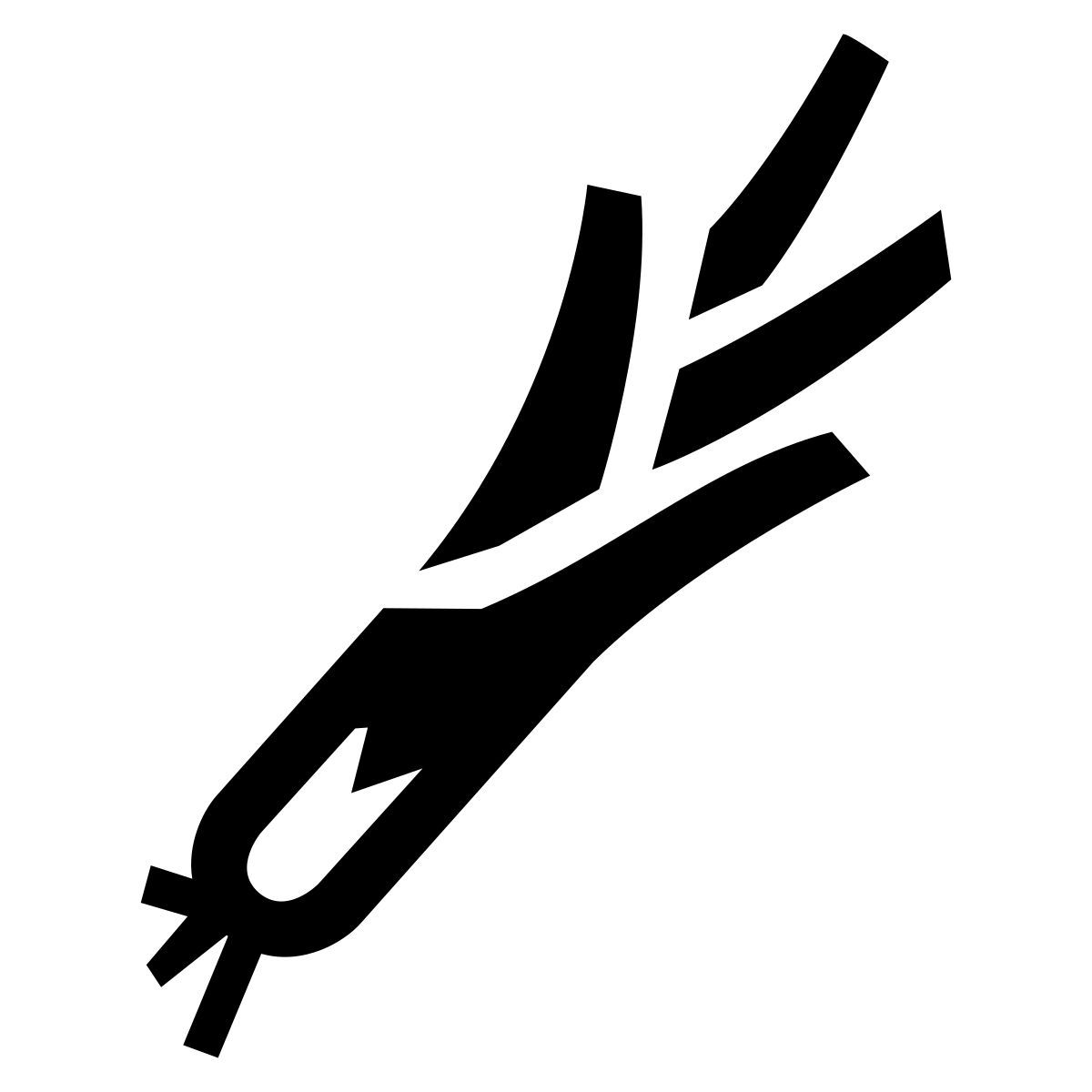glyph neue style poireau icon