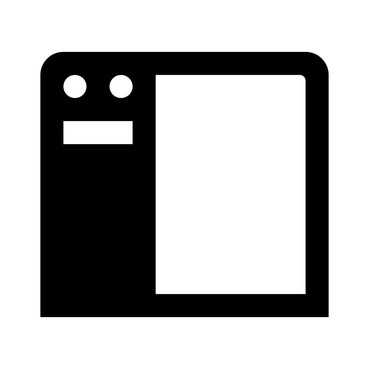glyph neue style navigation toolbar left icon
