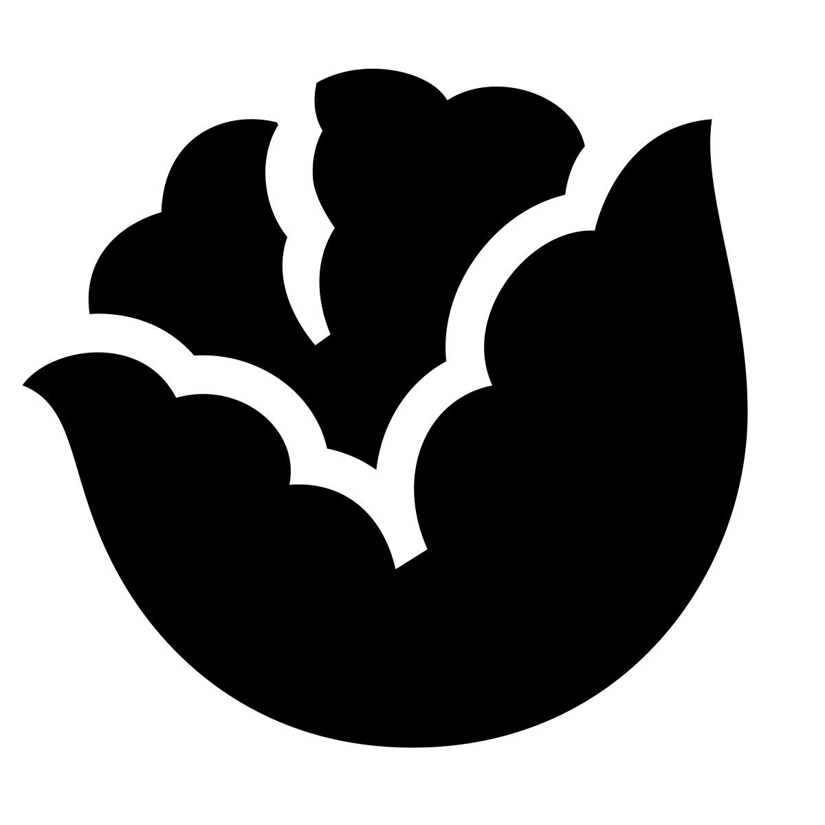 glyph neue style lechuga icon