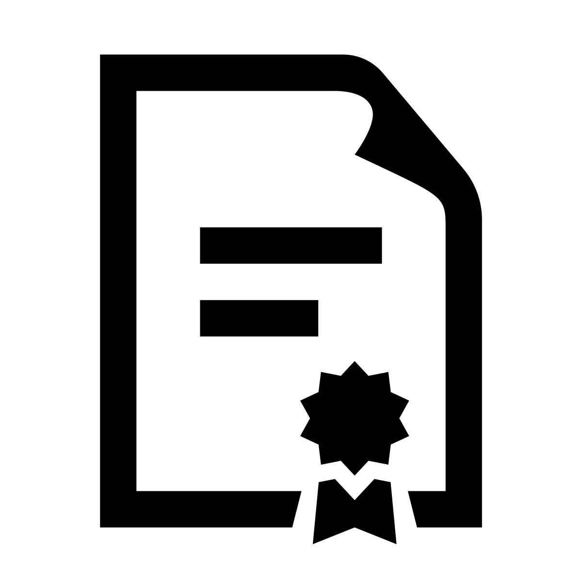glyph neue style licença icon