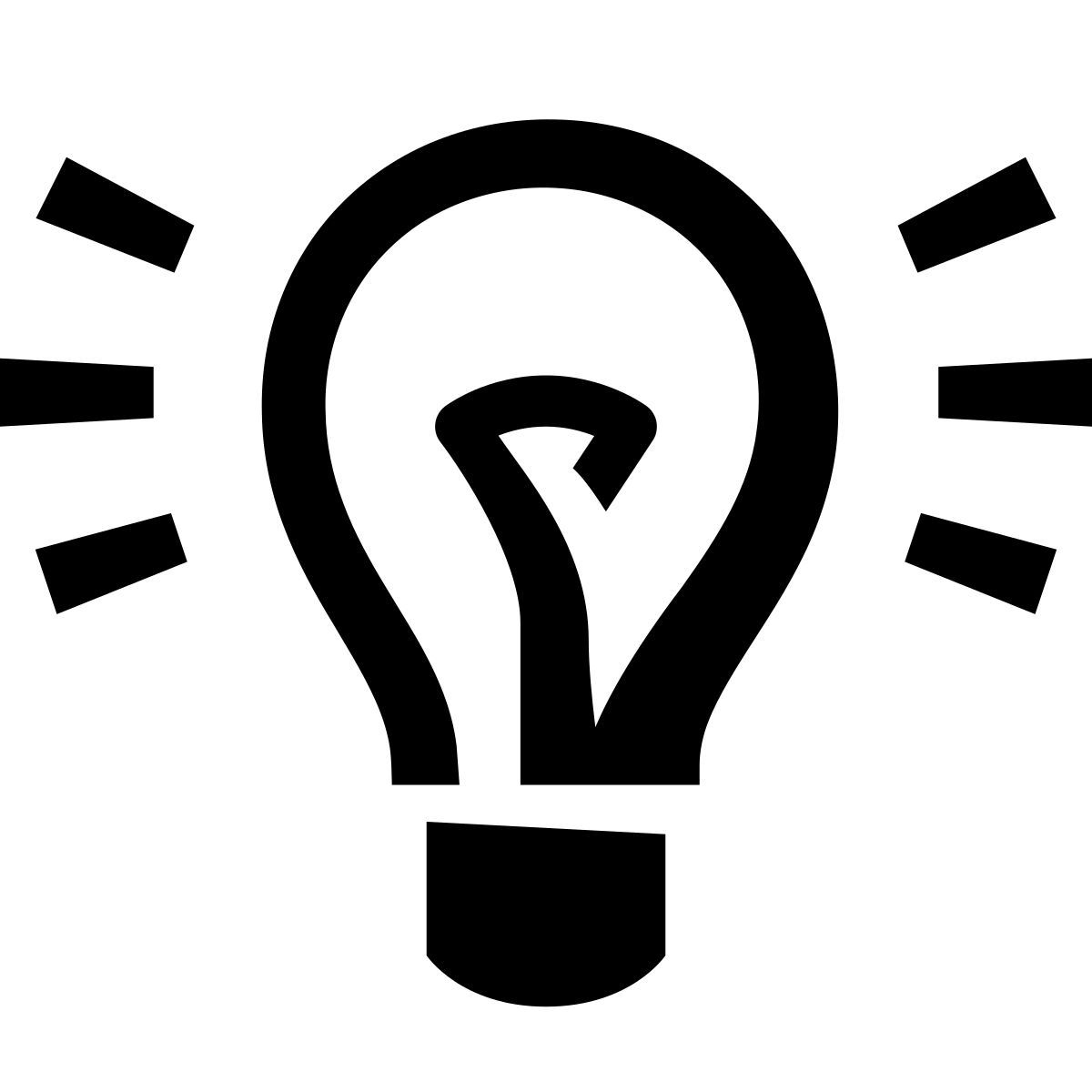 glyph neue style lumière allumée icon