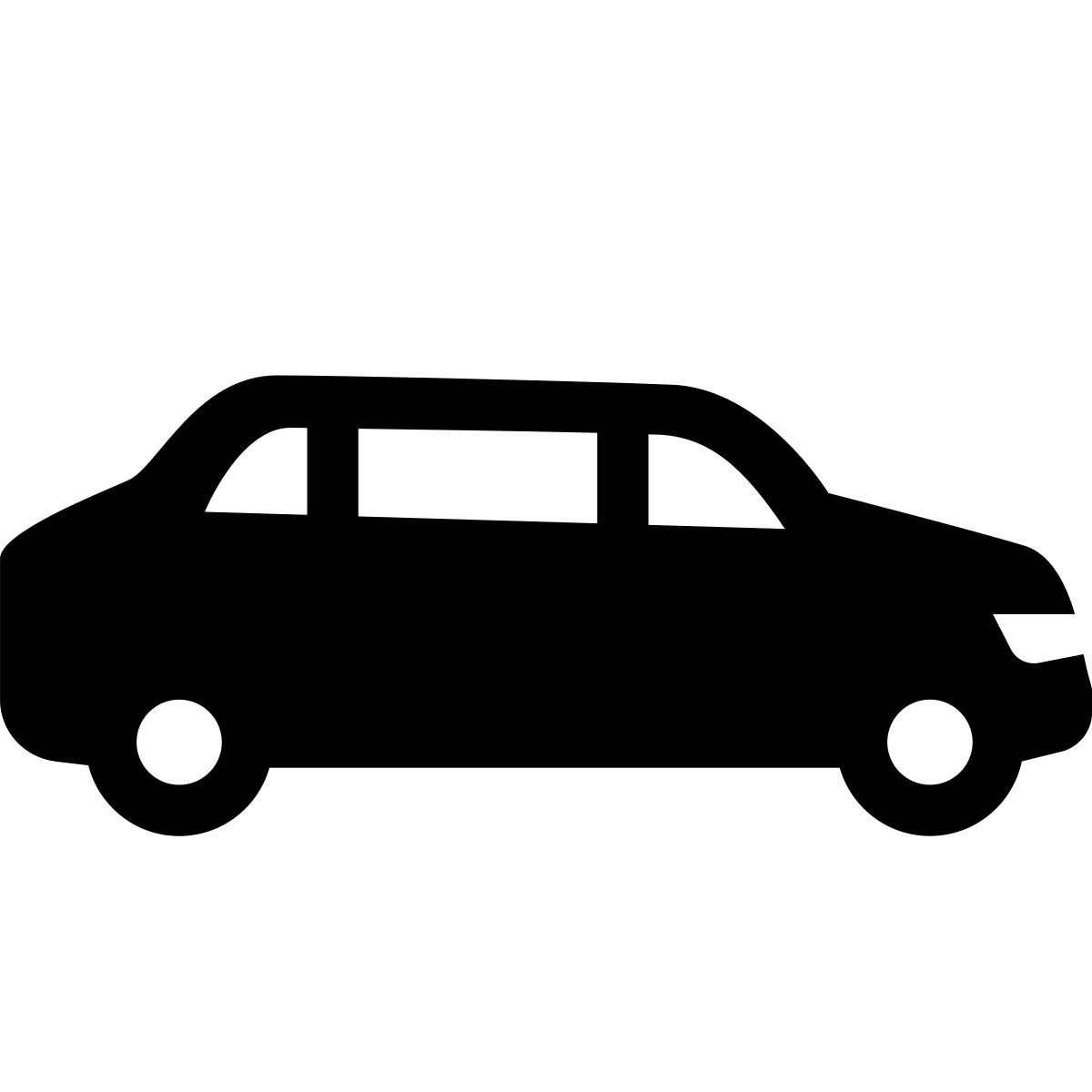glyph neue style limousine icon