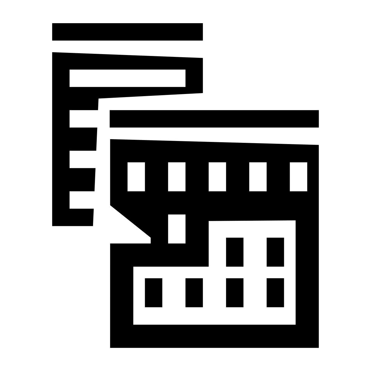 glyph neue style ligar empresa filial icon