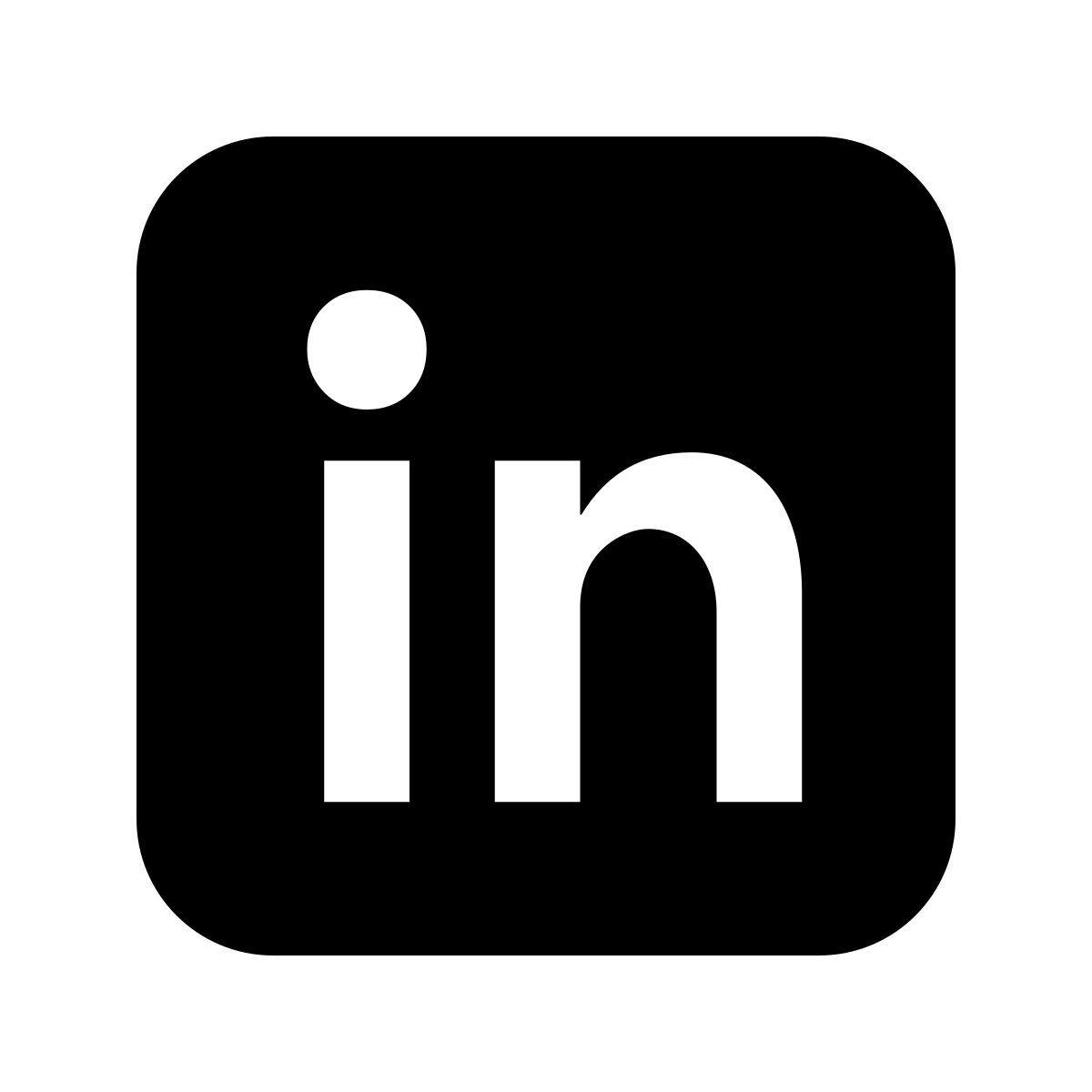 glyph neue style 링크드 인 icon