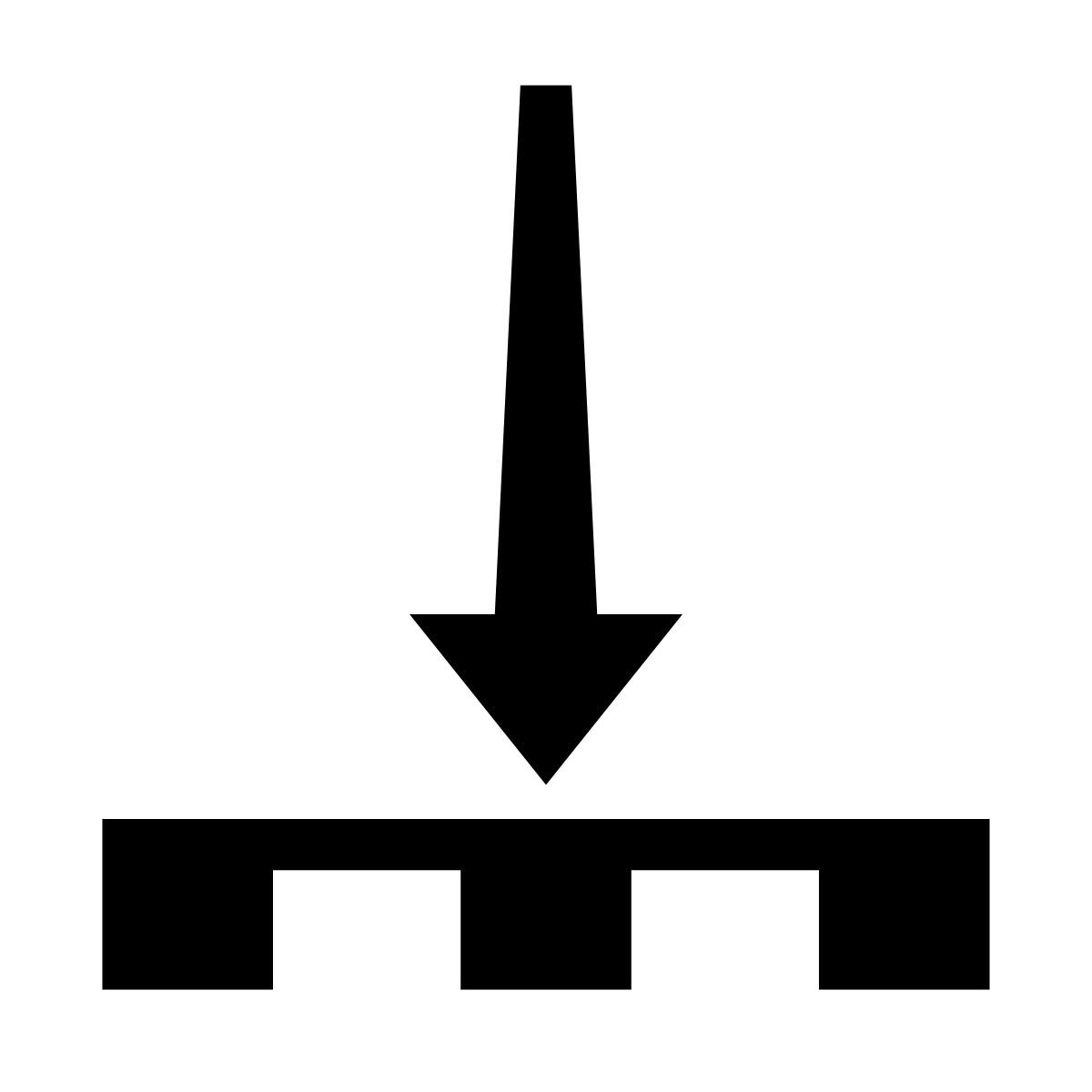glyph neue style carico icon