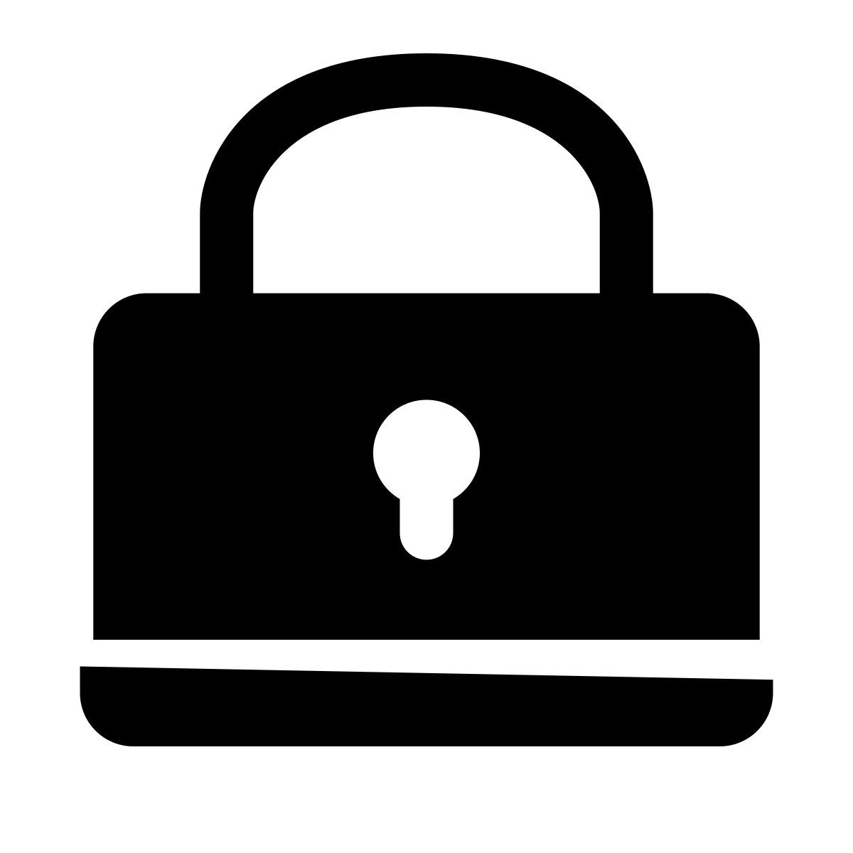 glyph neue style cadenas icon