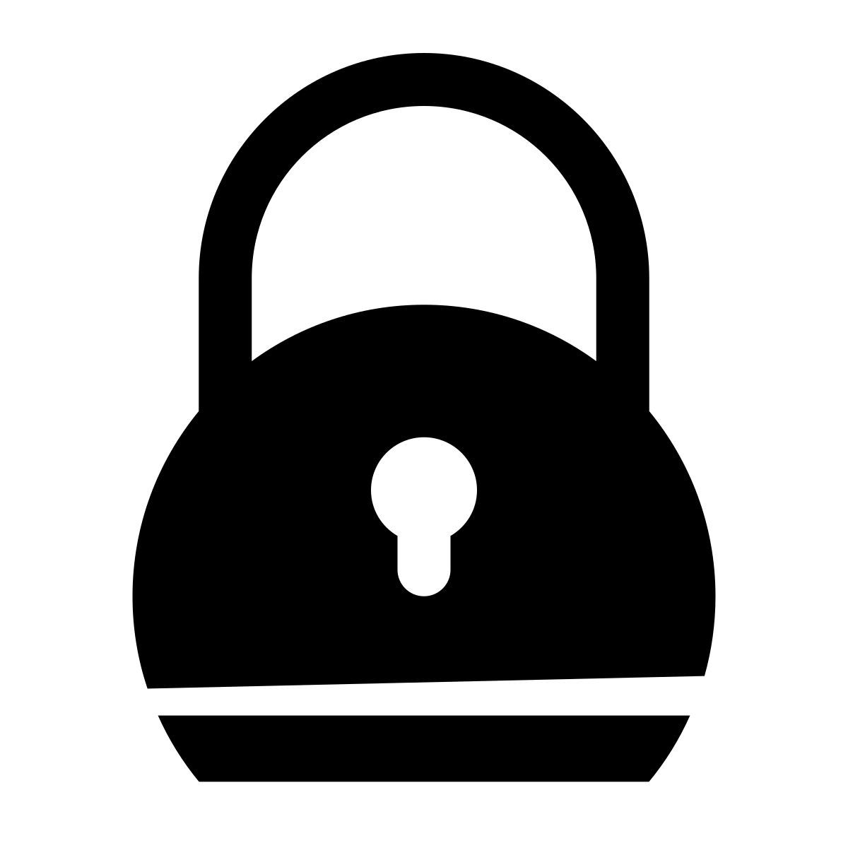 glyph neue style 2 잠금 icon