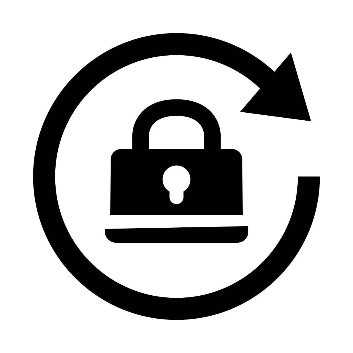 glyph neue style lock orientation icon